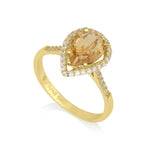 Vitalia - Drop Ring Citrine