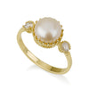 Bellissa - Pearl Ring with zircon