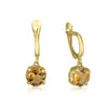 Amadora Short Earrings - Citrine