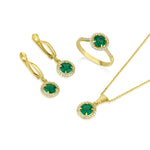 Vitalia - Round Ring Emerald spinel