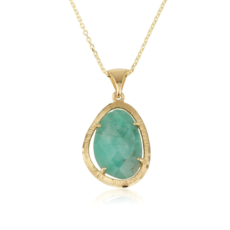 Sandrino Necklace - Natural Emerald