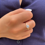 Ring Sparkling - zircon stones
