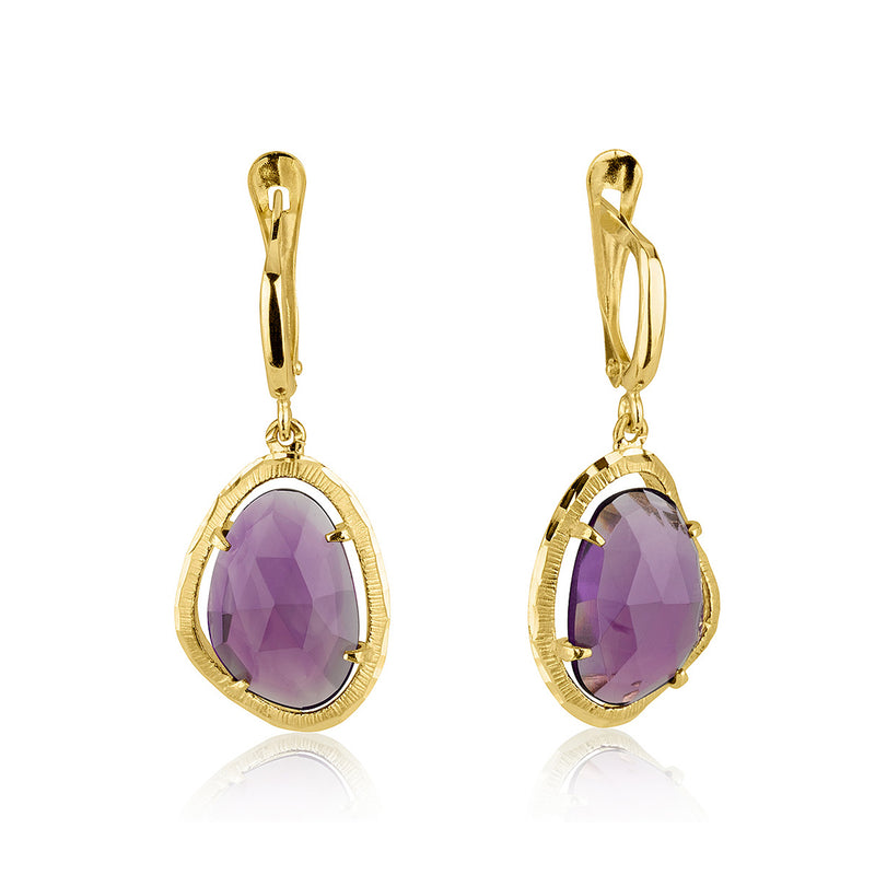 Sandrino Earrings - Amethyst