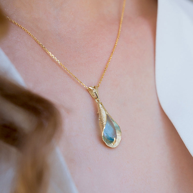 Jolanda Necklace - Blue Topaz
