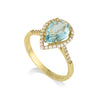 Vitalia - Drop Ring Blue Topaz