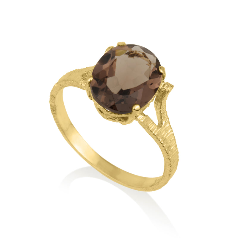 Amadora Oval Ring - Smoky