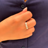Ring Sparkling - zircon stones