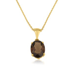 Amadora Oval Necklace - Smoky