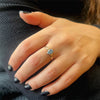 Drop Ring - Blue Topaz
