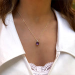 Patrizia Round Necklace - Amethyst