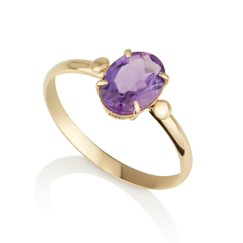 Oval Ring - Amethyst