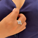 Ring Sparkling - zircon stones