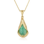 Jolanda Necklace - Natural Emerald