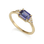 Patrizia Rectangle Ring - Sapphire Spinel