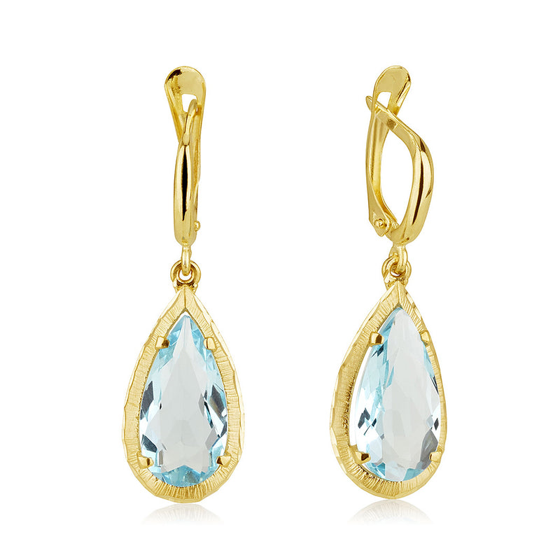 Mea Earrings - Blue Topaz