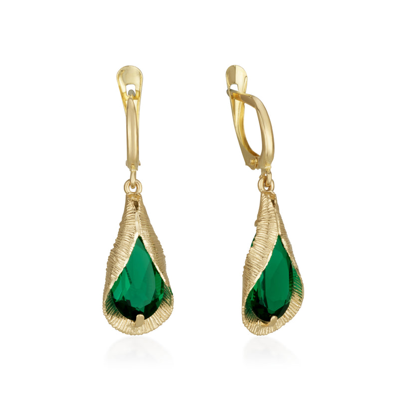 Jolanda Earrings - Emerald spinel