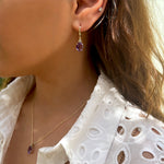 Patrizia Oval Necklace - Amethyst