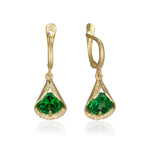 Jolanda Small Earrings - Emerald Spinel