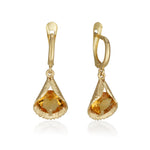 Jolanda Small Earrings - Citrine