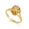 Amadora Oval Ring - Citrine