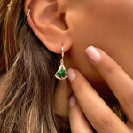 Jolanda Small Earrings - Emerald Spinel