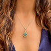 Jolanda Necklace - Natural Emerald