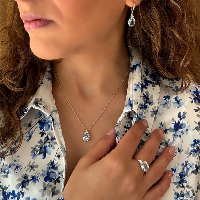 Patrizia Oval  Ring - Blue Topaz