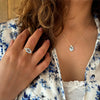 Patrizia Oval  Ring - Blue Topaz