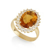Allegra Oval Ring - Citrine