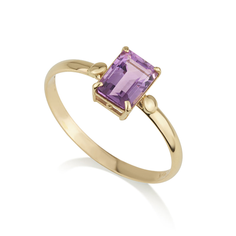 Rectangle Ring - Amethyst