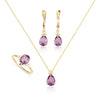 Patrizia Drop Ring - Amethyst
