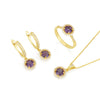 Vitalia Earrings - Amethyst