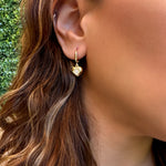 Earrings - Heart with zircons