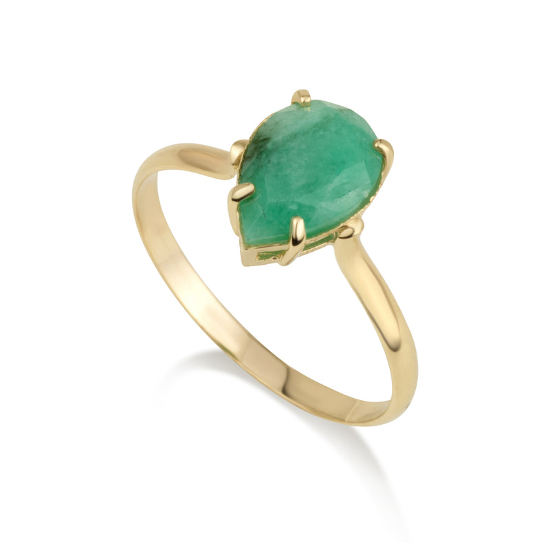 Ala Ring - Natural Emerald