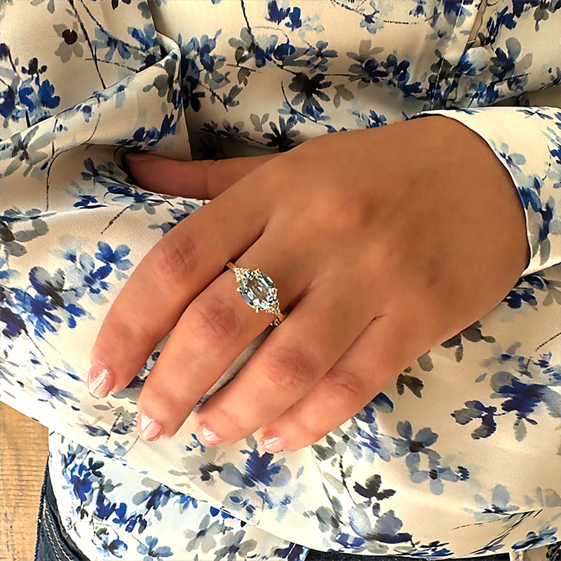 Patrizia Oval  Ring - Blue Topaz