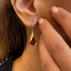 Jolanda Earrings - Garnet C.z.