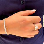 Ring Sparkling - zircon stones