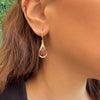 Jolanda Earrings - Garnet C.z.