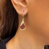 Jolanda Earrings - Garnet C.z.