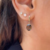 Amadora Oval Earrings - Smoky