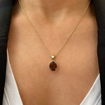 Amadora Oval Necklace - Smoky