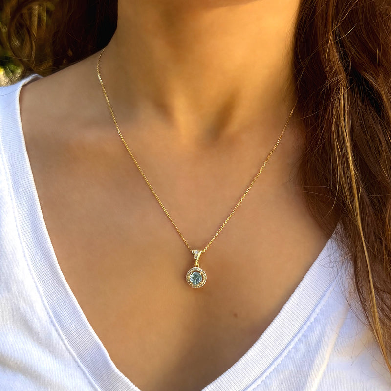 Vitalia Necklace - Blue Topaz