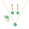 Patrizia Round Necklace - Light Emerald Spinel
