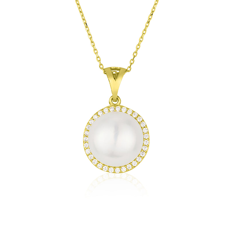 Gioia Big Necklace - Pearl