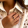 Patrizia Rectangle Ring - Amethyst