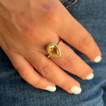 Vitalia - Drop Ring Citrine