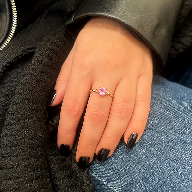 Ring Round - Pink Spinel