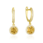 Vitalia Earrings - Citrine
