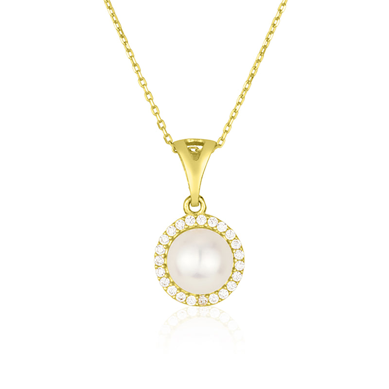 Gioia Small Necklace - Pearl