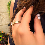 Ring Sparkling - zircon stones
